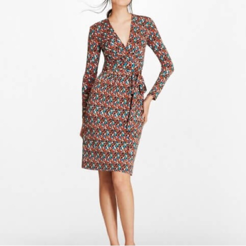 Brooks Brothers Multicolor Long Sleeve Dress Sz Large